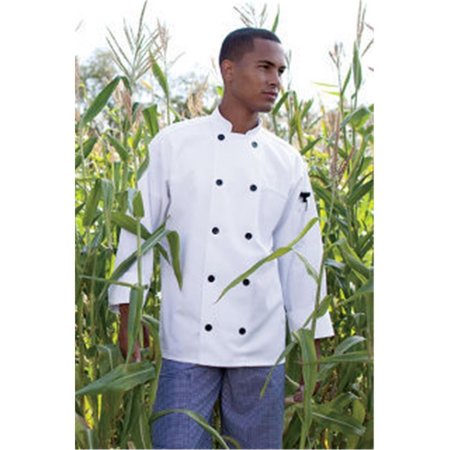 NATHAN CALEB 3xLarge Moroccan Chef Coat 10 Buttons in White NA141329